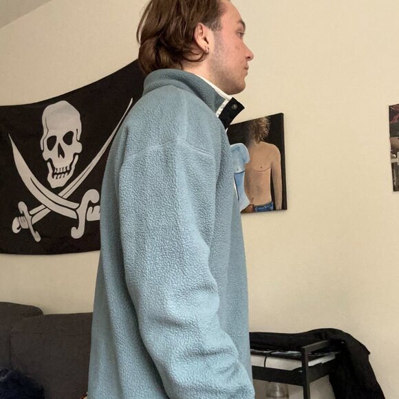 Teal Columbia Fleece with Snaps - Picture 3 of 5